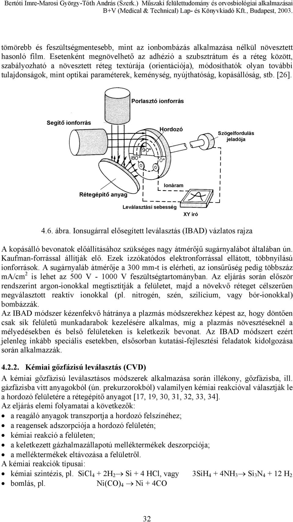 keménység, nyújthatóság, kopásállóság, stb. [26]. Porlasztó ionforrás Segítő ionforrás Hordozó Szögelfordulás jeladója Rétegépítő anyag Ionáram Leválasztási sebesség XY író 4.6. ábra.