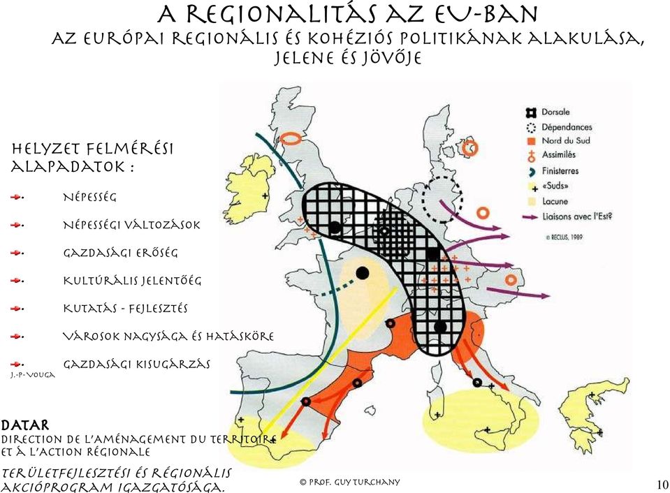 Kutatás - fejlesztés Városok nagysága és hatásköre Gazdasági kisugárzás J.