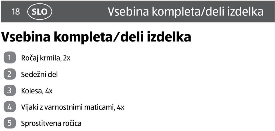 krmila, 2x 2 Sedežni del 3 Kolesa, 4x 4