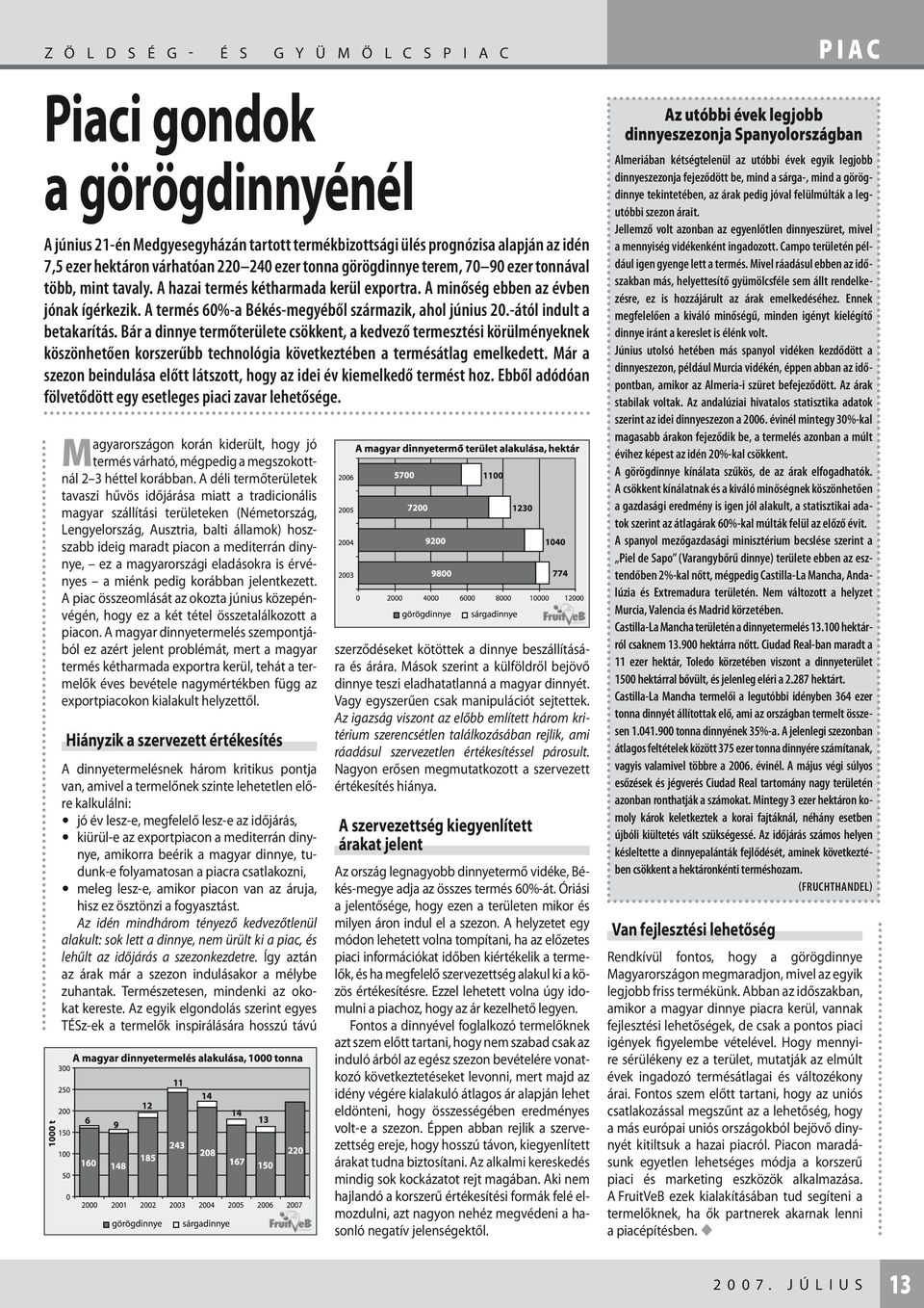 A termés 60%-a Békés-megyéből származik, ahol június 20.-ától indult a betakarítás.