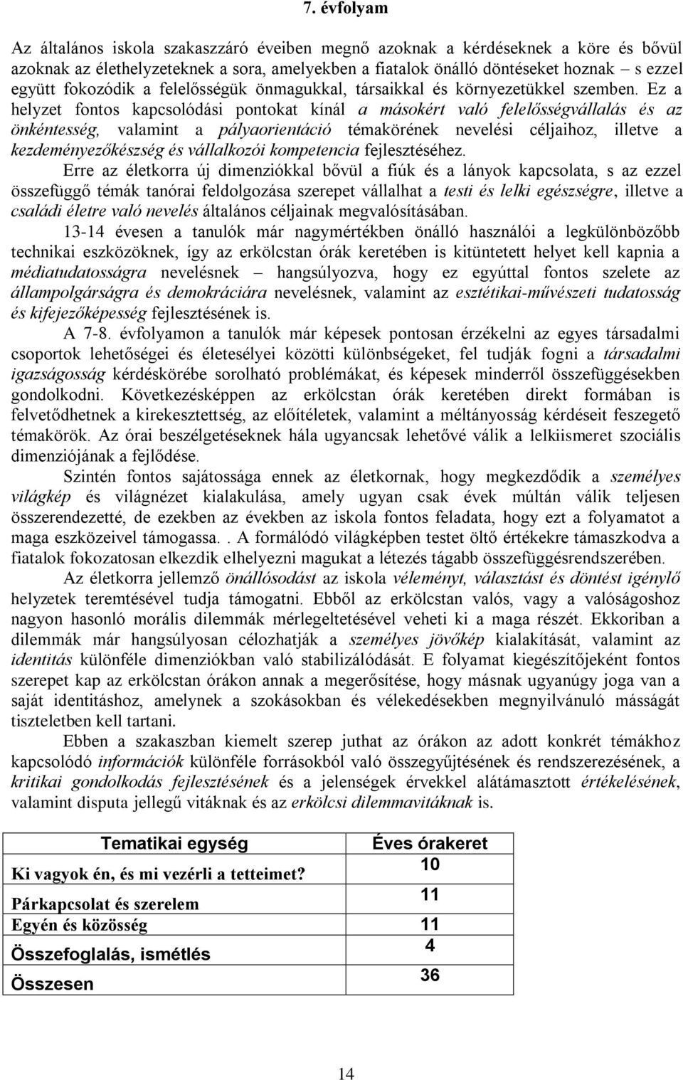 Ez a helyzet fontos kapcsolódási pontokat kínál a másokért való felelősségvállalás és az önkéntesség, valamint a pályaorientáció témakörének nevelési hoz, illetve a kezdeményezőkészség és vállalkozói