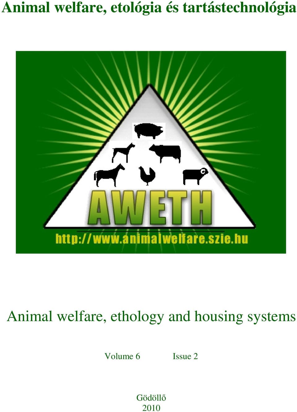 welfare, ethology and housing