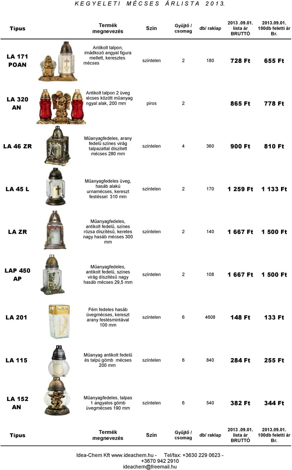 Ft 1 133 Ft antikolt fedelű, színes LA ZR rózsa díszítésű, keretes nagy hasáb mécses 300 színtelen 2 140 1 667 Ft 1 500 Ft LAP 450 AP antikolt fedelű, színes virág díszítésű nagy hasáb mécses 29,5