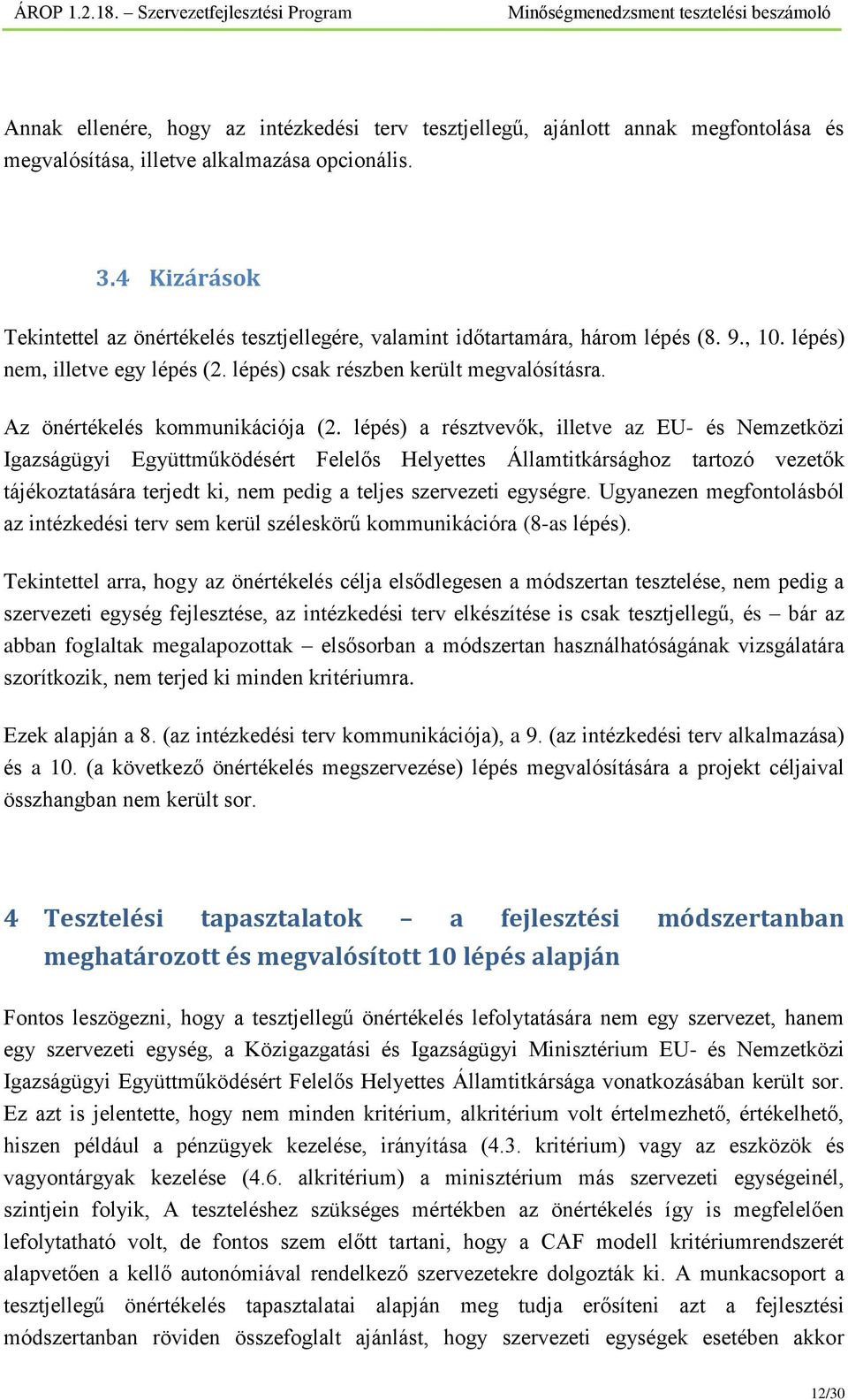 Az önértékelés kommunikációja (2.