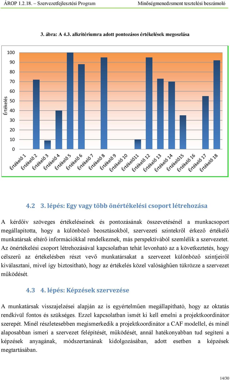 szintekről érkező értékelő munkatársak eltérő információkkal rendelkeznek, más perspektívából szemlélik a szervezetet.