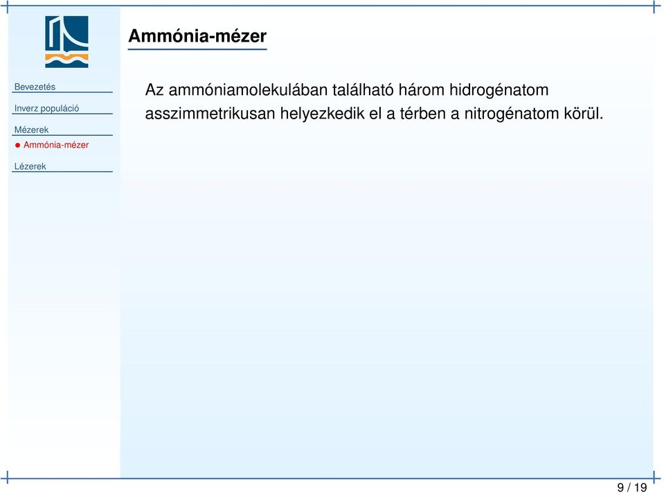 hidrogénatom asszimmetrikusan