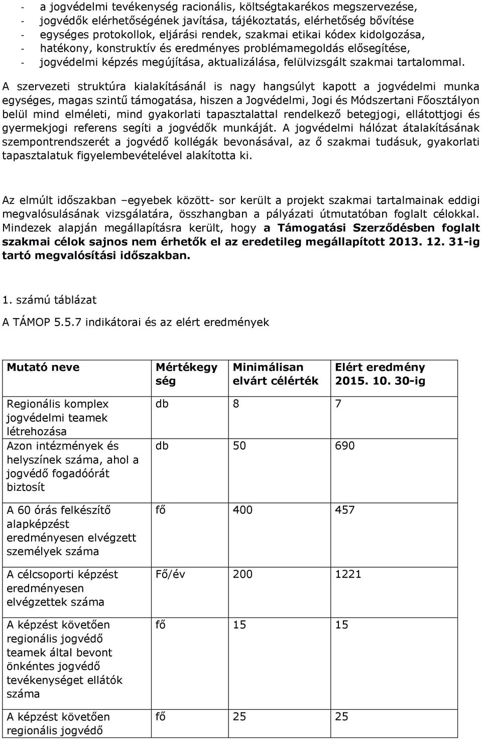 A szervezeti struktúra kialakításánál is nagy hangsúlyt kapott a jogvédelmi munka egységes, magas szintű támogatása, hiszen a Jogvédelmi, Jogi és Módszertani Főosztályon belül mind elméleti, mind