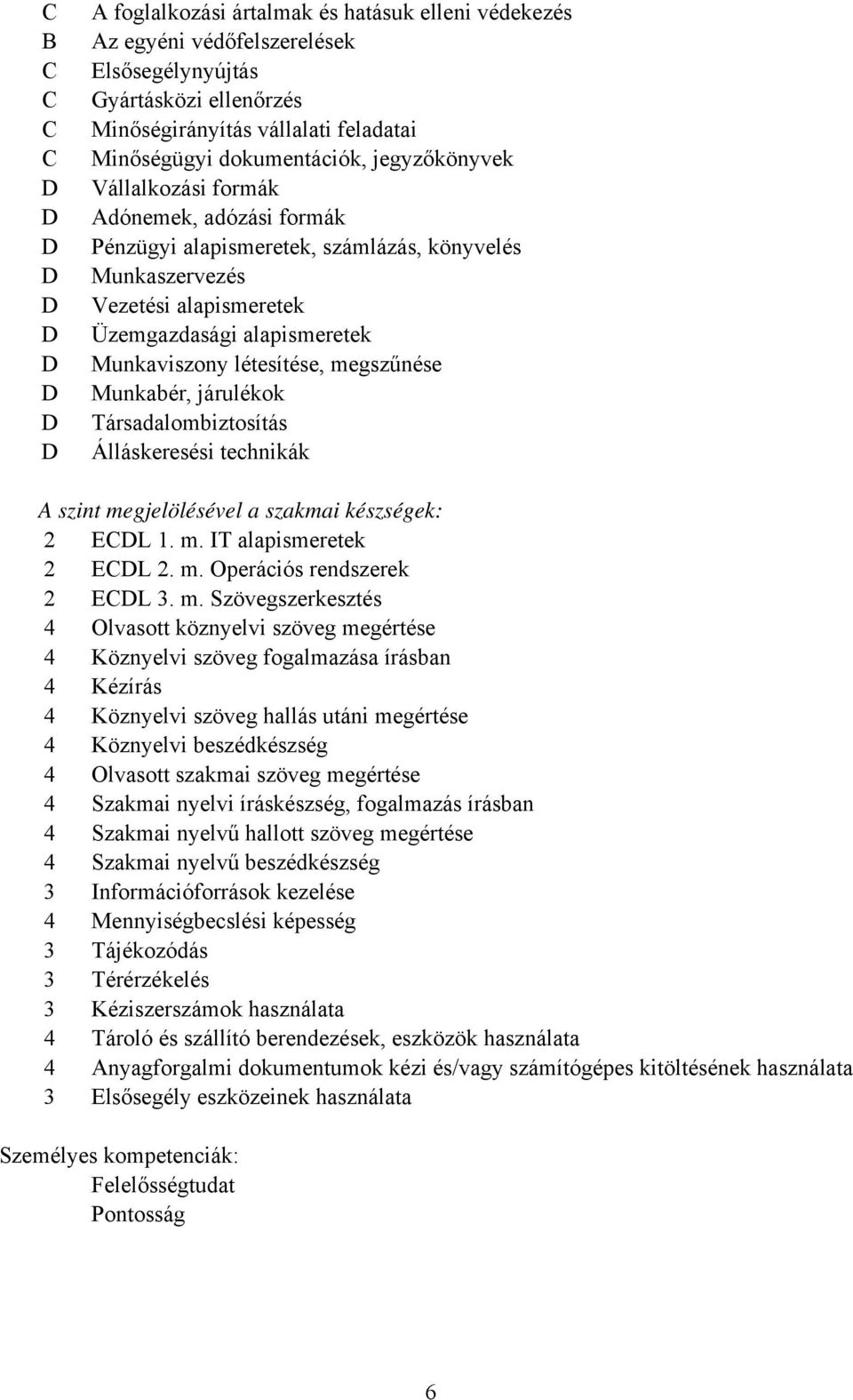 Munkabér, járulékok Társadalombiztosítás Álláskeresési technikák A szint me