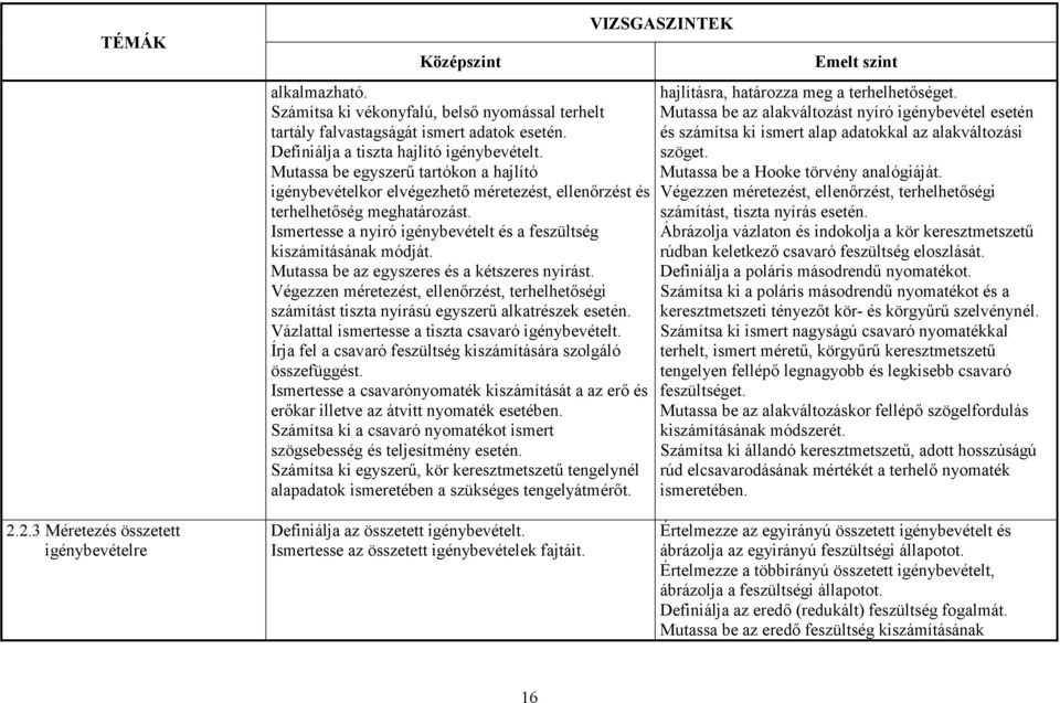 Mutassa be az egyszeres és a kétszeres nyírást. Végezzen méretezést, ellenırzést, terhelhetıségi számítást tiszta nyírású egyszerő alkatrészek esetén.