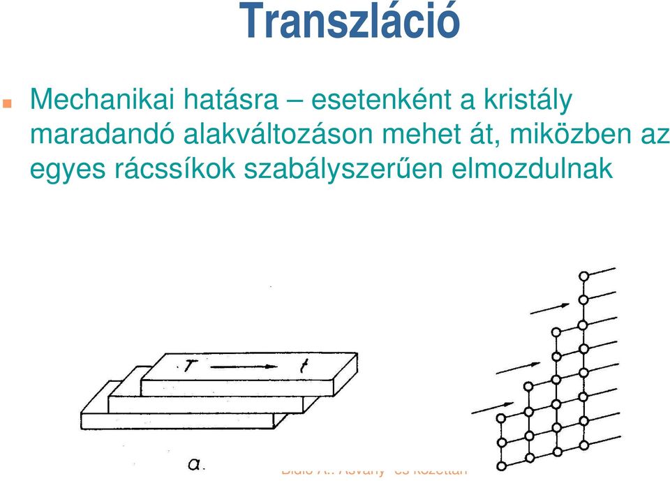 alakváltozáson mehet át, miközben