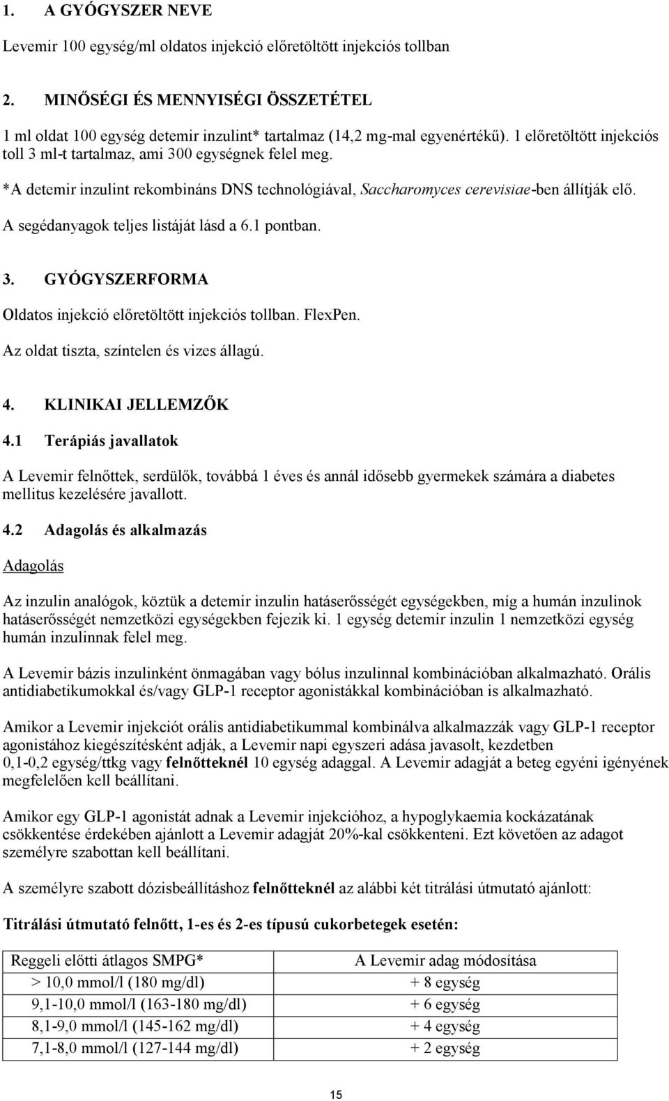 *A detemir inzulint rekombináns DNS technológiával, Saccharomyces cerevisiae-ben állítják elő. A segédanyagok teljes listáját lásd a 6.1 pontban. 3.