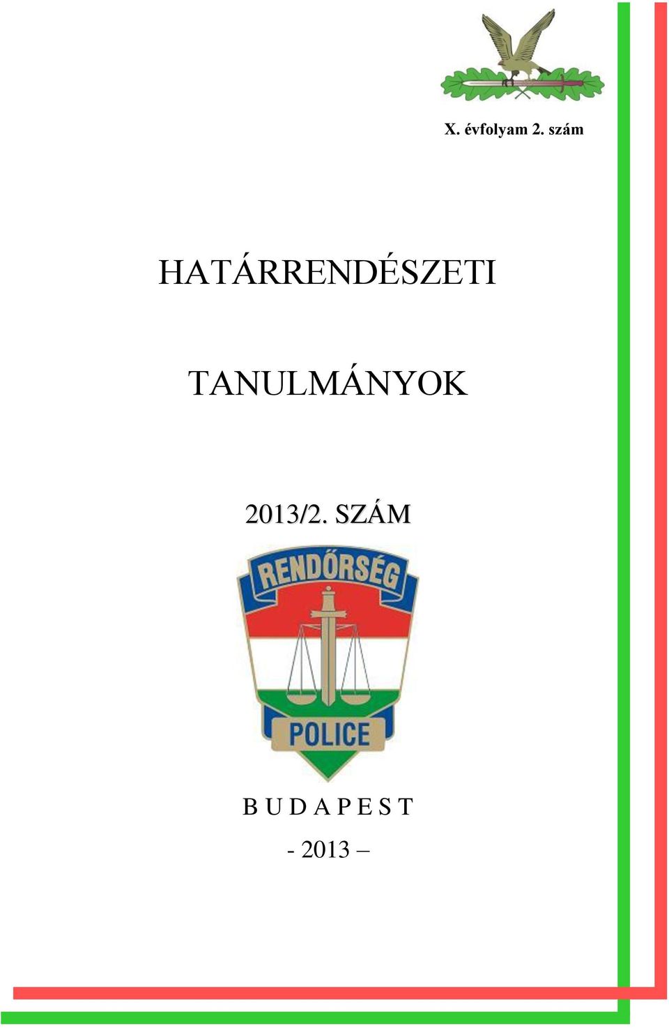 TANULMÁNYOK 2013/2.