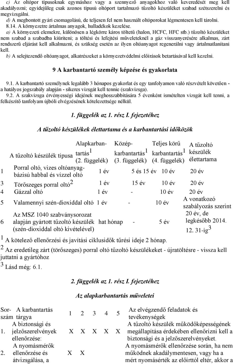 a) A környezeti elemekre, különösen a légkörre káros töltetű (halon, HCFC, HFC stb.