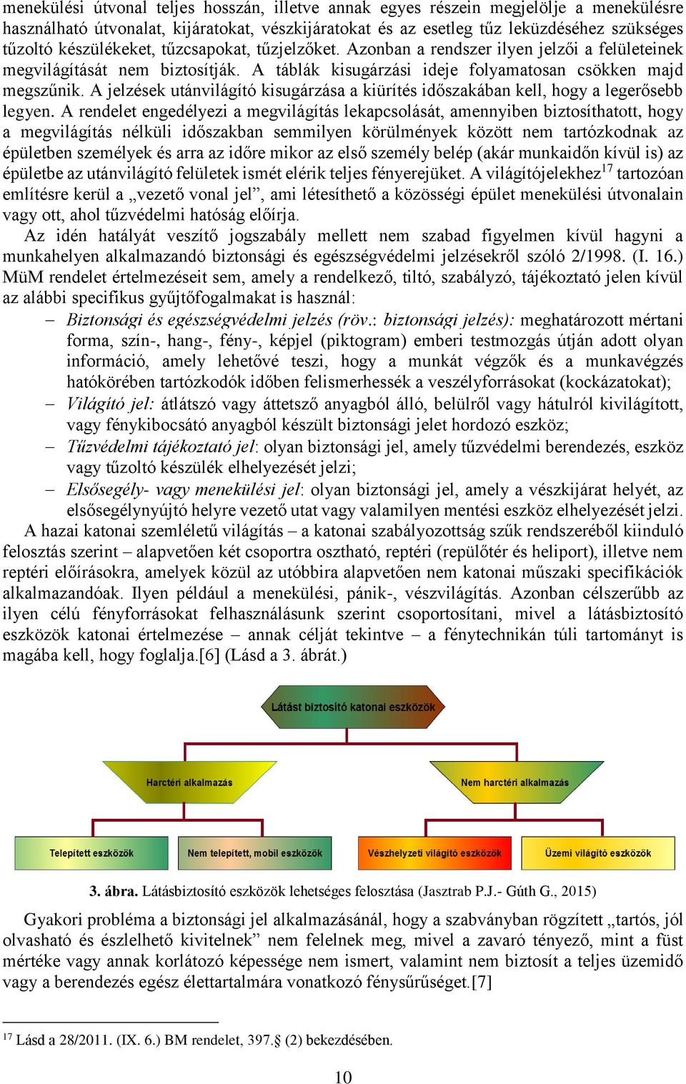 A jelzések utánvilágító kisugárzása a kiürítés időszakában kell, hogy a legerősebb legyen.