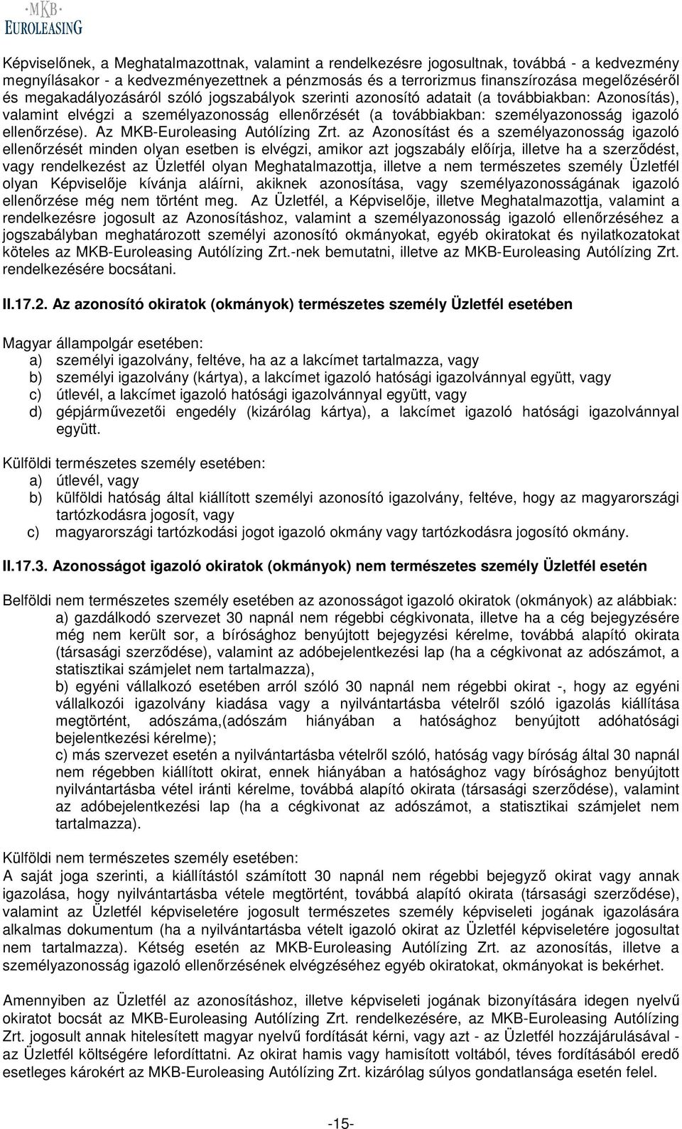 Az MKB-Euroleasing Autólízing Zrt.