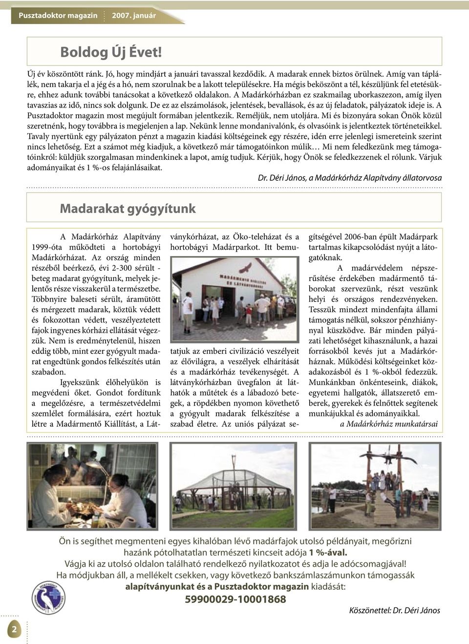 A Madárkórházban ez szakmailag uborkaszezon, amíg ilyen tavaszias az idő, nincs sok dolgunk. De ez az elszámolások, jelentések, bevallások, és az új feladatok, pályázatok ideje is.