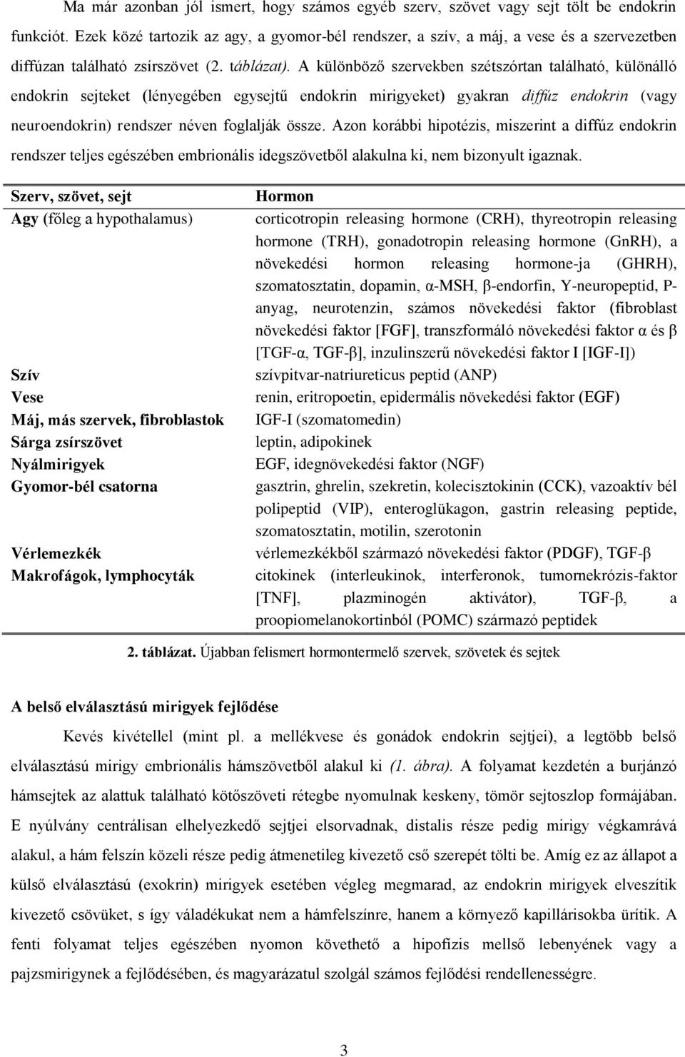 A különböző szervekben szétszórtan található, különálló endokrin sejteket (lényegében egysejtű endokrin mirigyeket) gyakran diffúz endokrin (vagy neuroendokrin) rendszer néven foglalják össze.