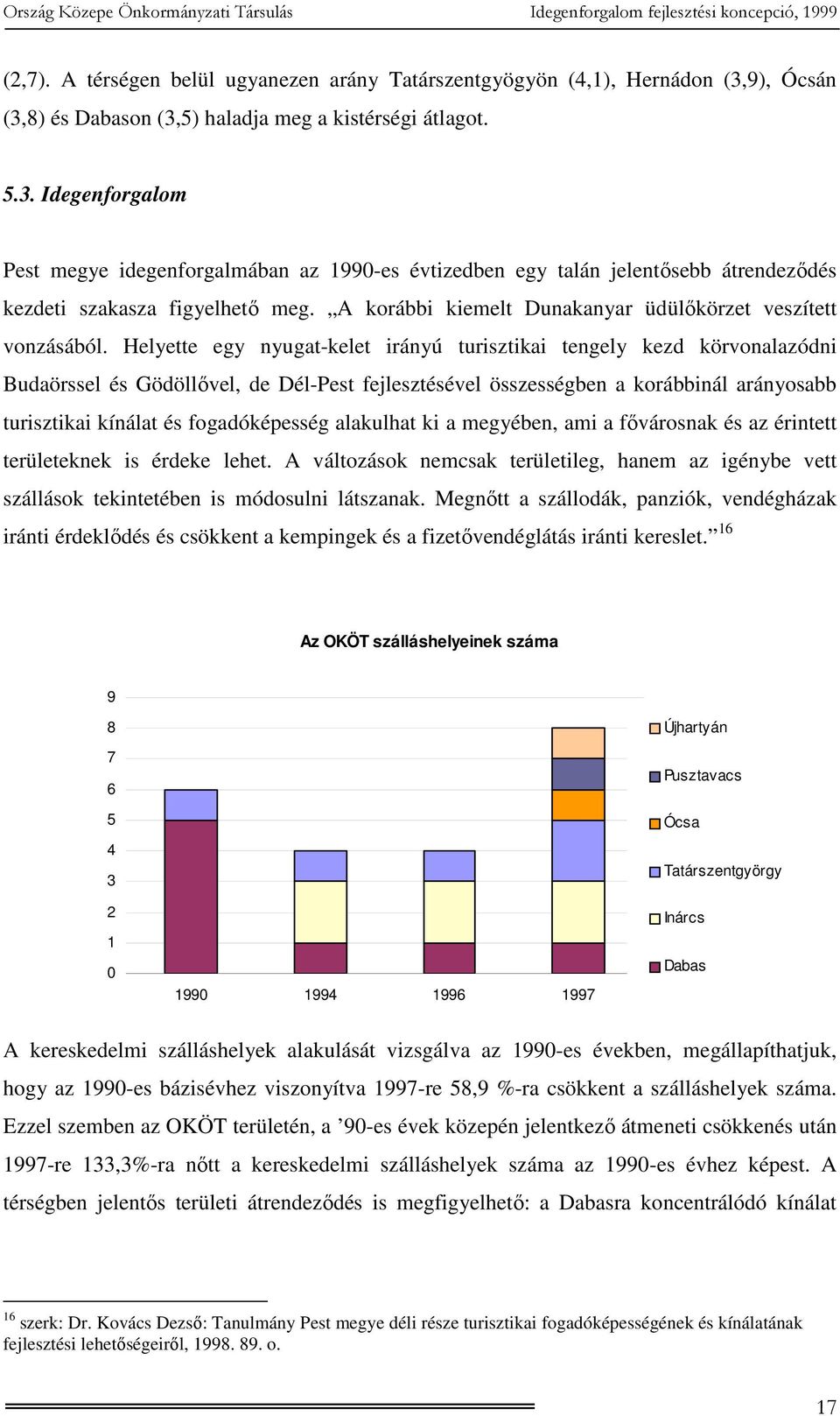 A korábbi kiemelt Dunakanyar üdülőkörzet veszített vonzásából.