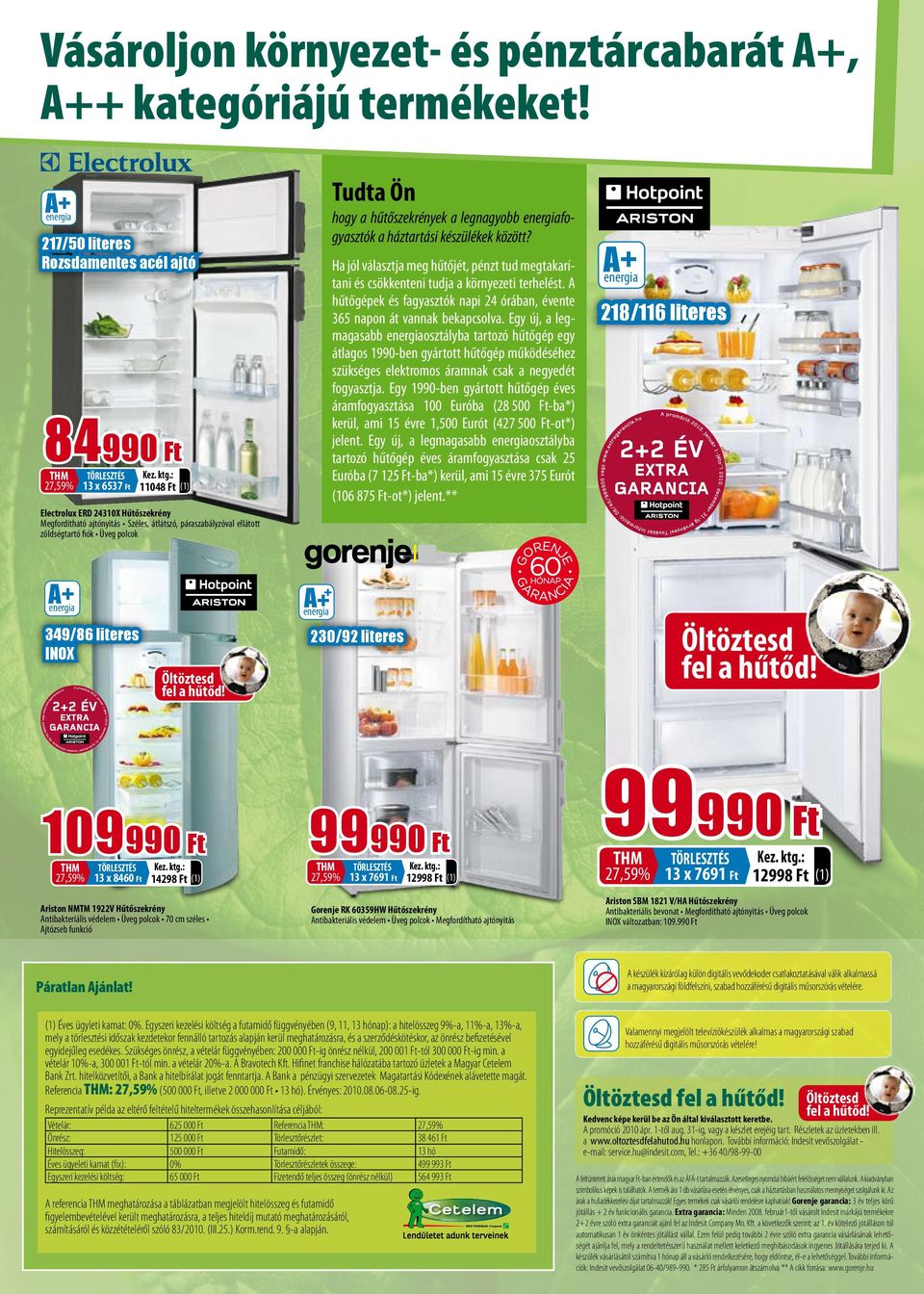 polcok Tudta Ön hogy a hűtőszekrények a legnagyobb fogyasztók a háztartási készülékek között? Ha jól választja meg hűtőjét, pénzt tud megtakarítani és csökkenteni tudja a környezeti terhelést.