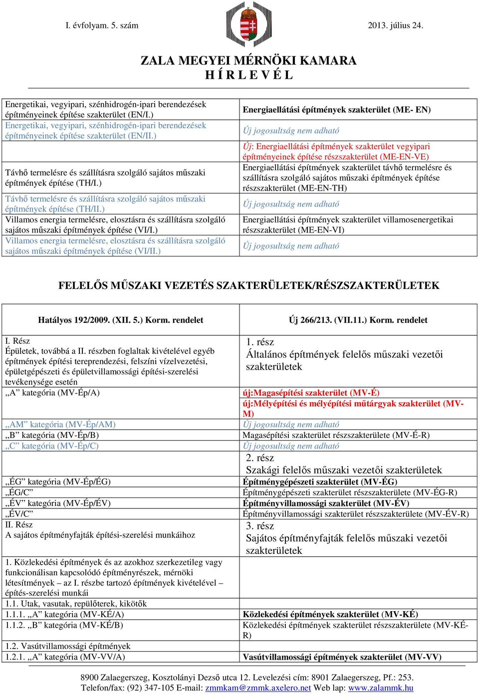 ) Villamos energia termelésre, elosztásra és szállításra szolgáló sajátos műszaki építmények építése (VI/I.