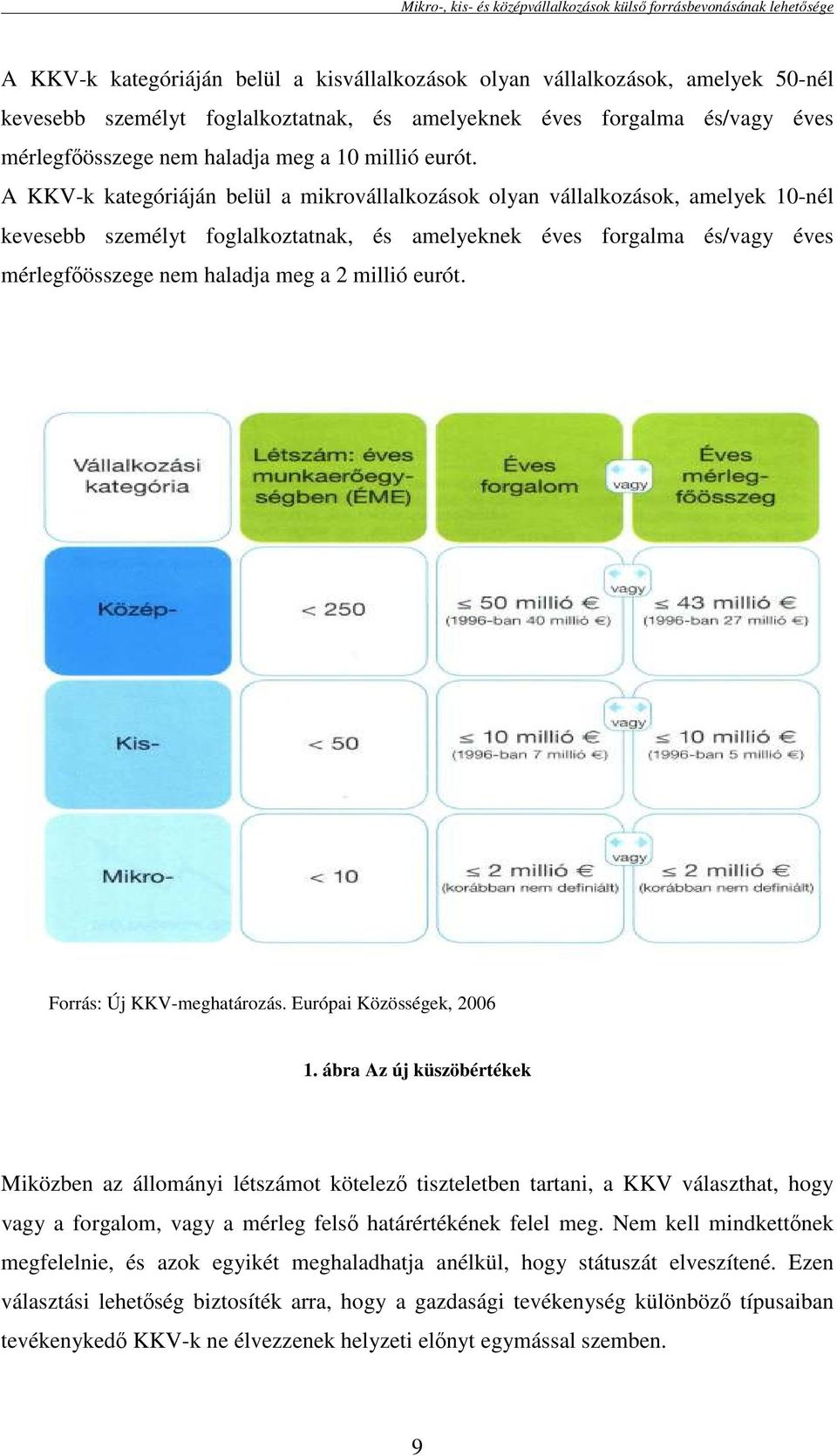 A KKV-k kategóriáján belül a mikrovállalkozások olyan vállalkozások, amelyek 10-nél kevesebb személyt foglalkoztatnak, és amelyeknek es forgalma és/vagy es mérlegfıösszege nem haladja meg a 2 millió 