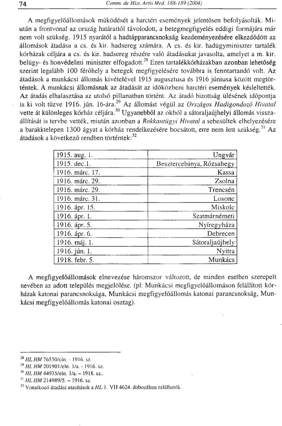 kir. belügy- és honvédelmi miniszter elfogadott. 28 Ezen tartalékkórházakban azonban lehetőség szerint legalább 100 férőhely a betegek megfigyelésére továbbra is fenntartandó volt.