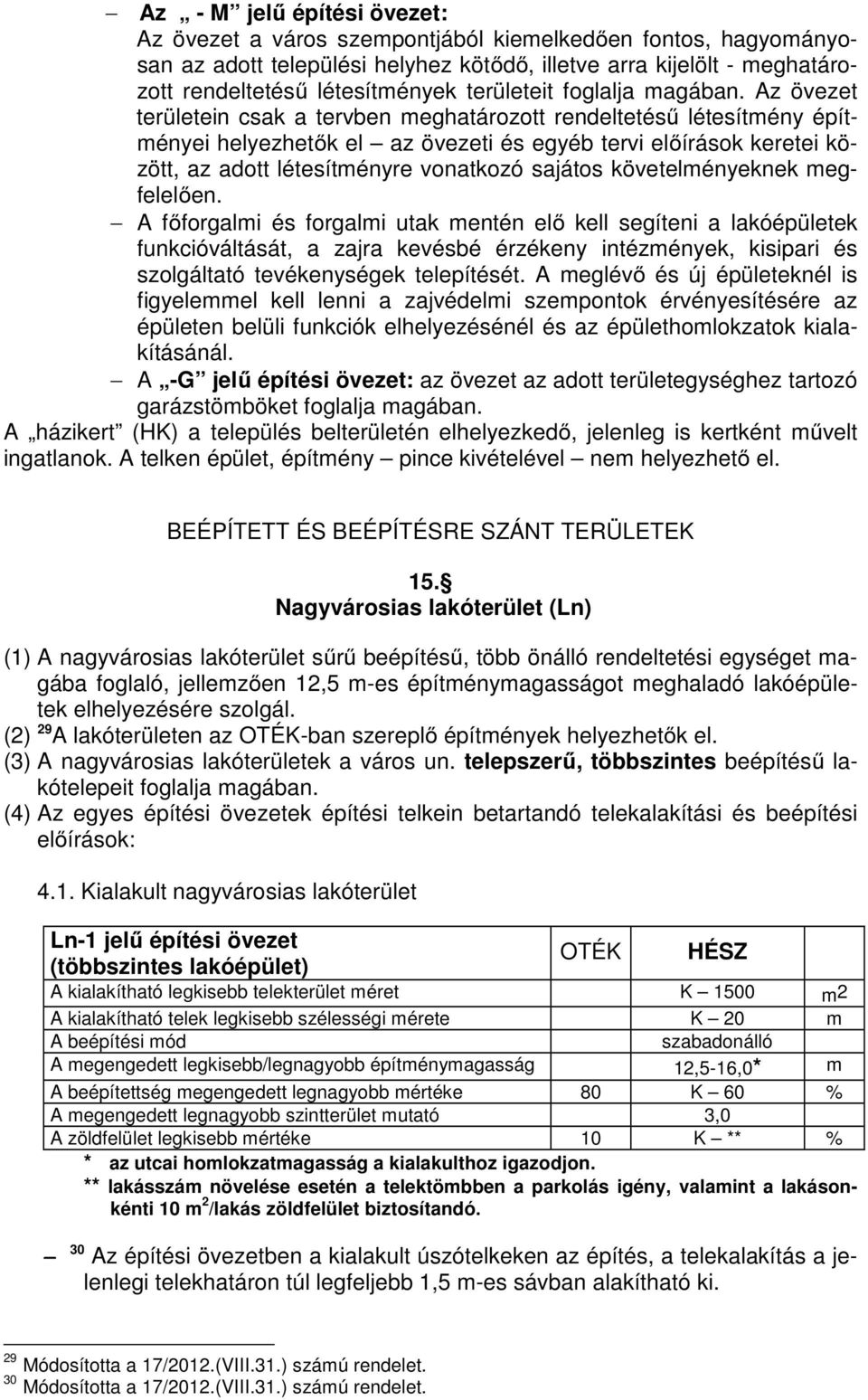 Az övezet területein csak a tervben meghatározott rendeltetésű létesítmény építményei helyezhetők el az övezeti és egyéb tervi előírások keretei között, az adott létesítményre vonatkozó sajátos