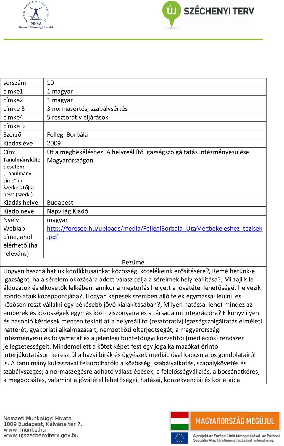 hu/uploads/media/fellegiborbala_utamegbekeleshez_tezisek.pdf Hogyan használhatjuk konfliktusainkat közösségi kötelékeink erősítésére?