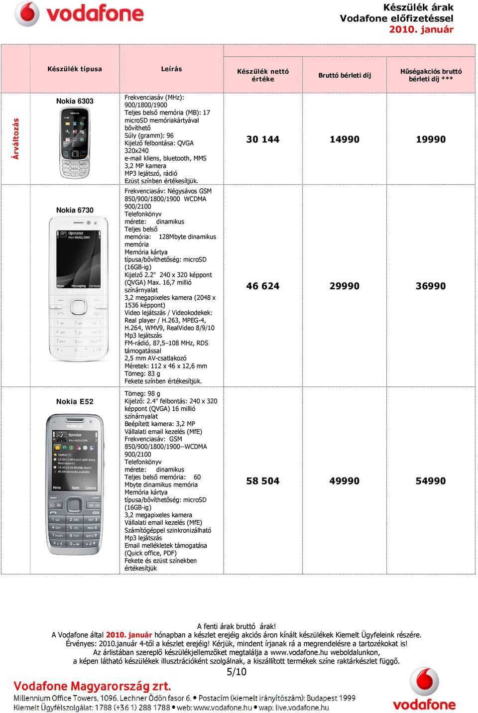 Frekvenciasáv: Négysávos GSM WCDMA 900/2100 Telefonkönyv mérete: dinamikus Teljes belső memória: 128Mbyte dinamikus memória Memória kártya típusa/ség: microsd (16GB-ig) Kijelző 2.