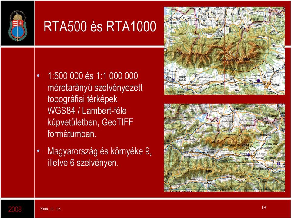 WGS84 / Lambert-féle kúpvetületben, GeoTIFF