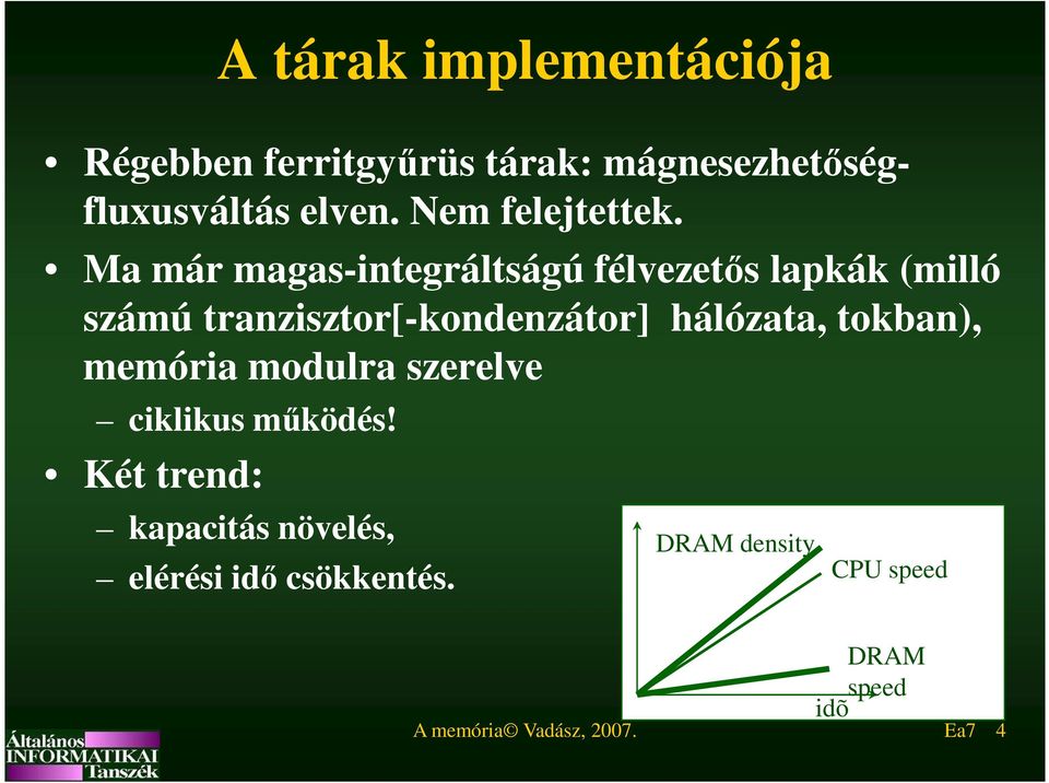 Ma már magas-integráltságú félvezetős lapkák (milló számú tranzisztor[-kondenzátor]