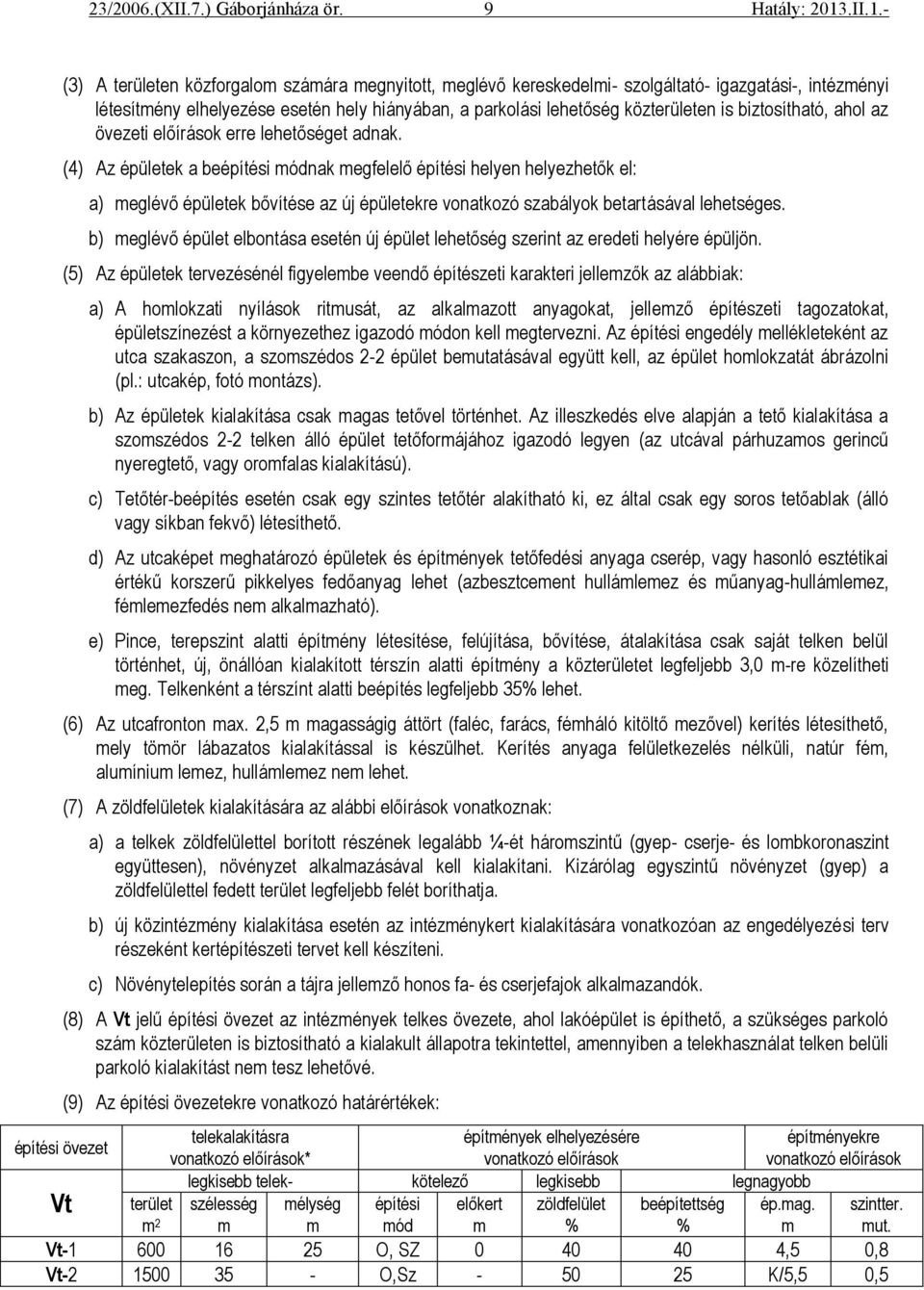 (4) Az épületek a beépítési módnak megfelelő építési helyen helyezhetők el: a) meglévő épületek bővítése az új épületekre vonatkozó szabályok betartásával lehetséges.