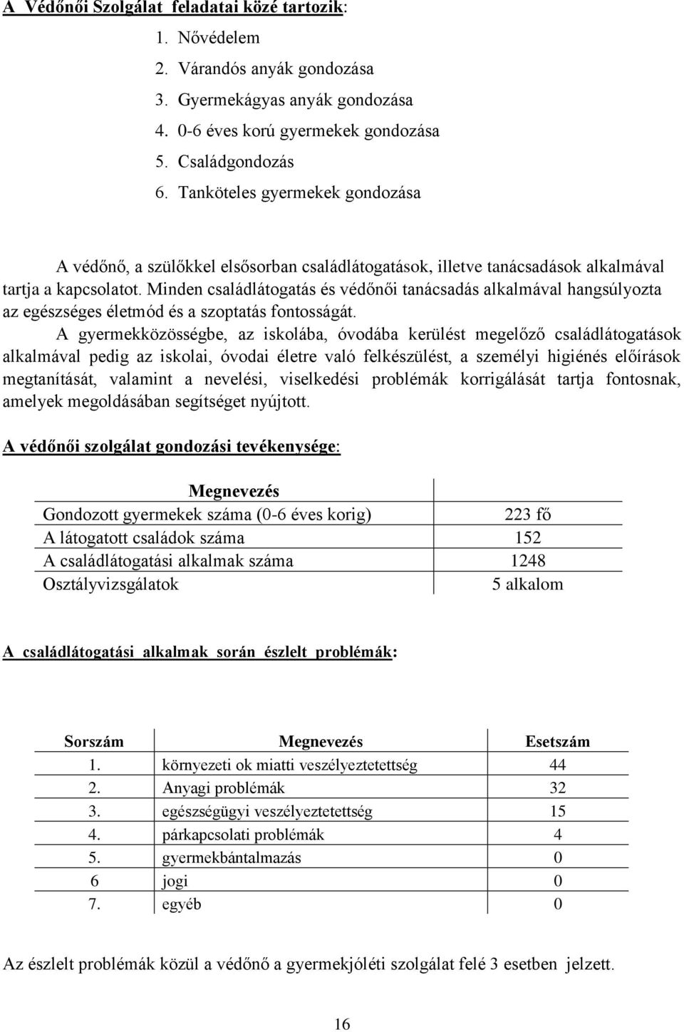 Minden családlátogatás és védőnői tanácsadás alkalmával hangsúlyozta az egészséges életmód és a szoptatás fontosságát.