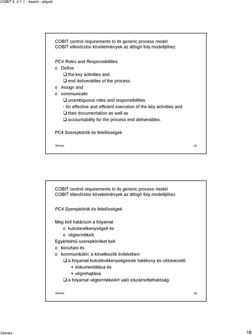 Assign and cmmunicate unambiguus rles and respnsibilities - fr effective and efficient executin f the key activities and their dcumentatin as well as accuntability fr the prcess end deliverables.