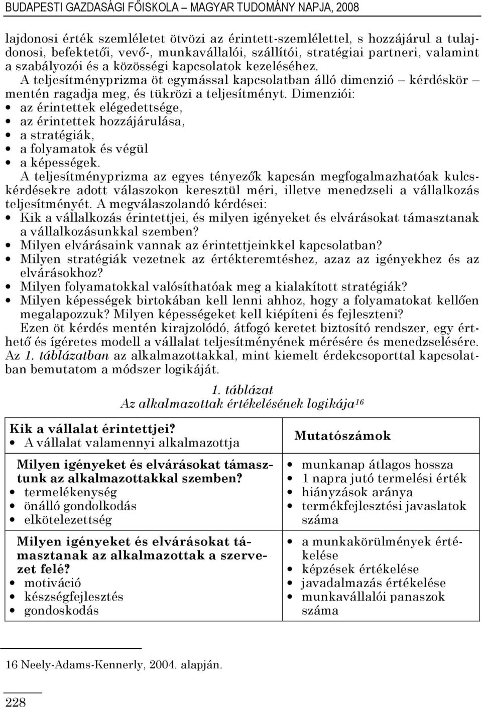 A teljesítményprizma öt egymással kapcsolatban álló dimenzió kérdéskör mentén ragadja meg, és tükrözi a teljesítményt.