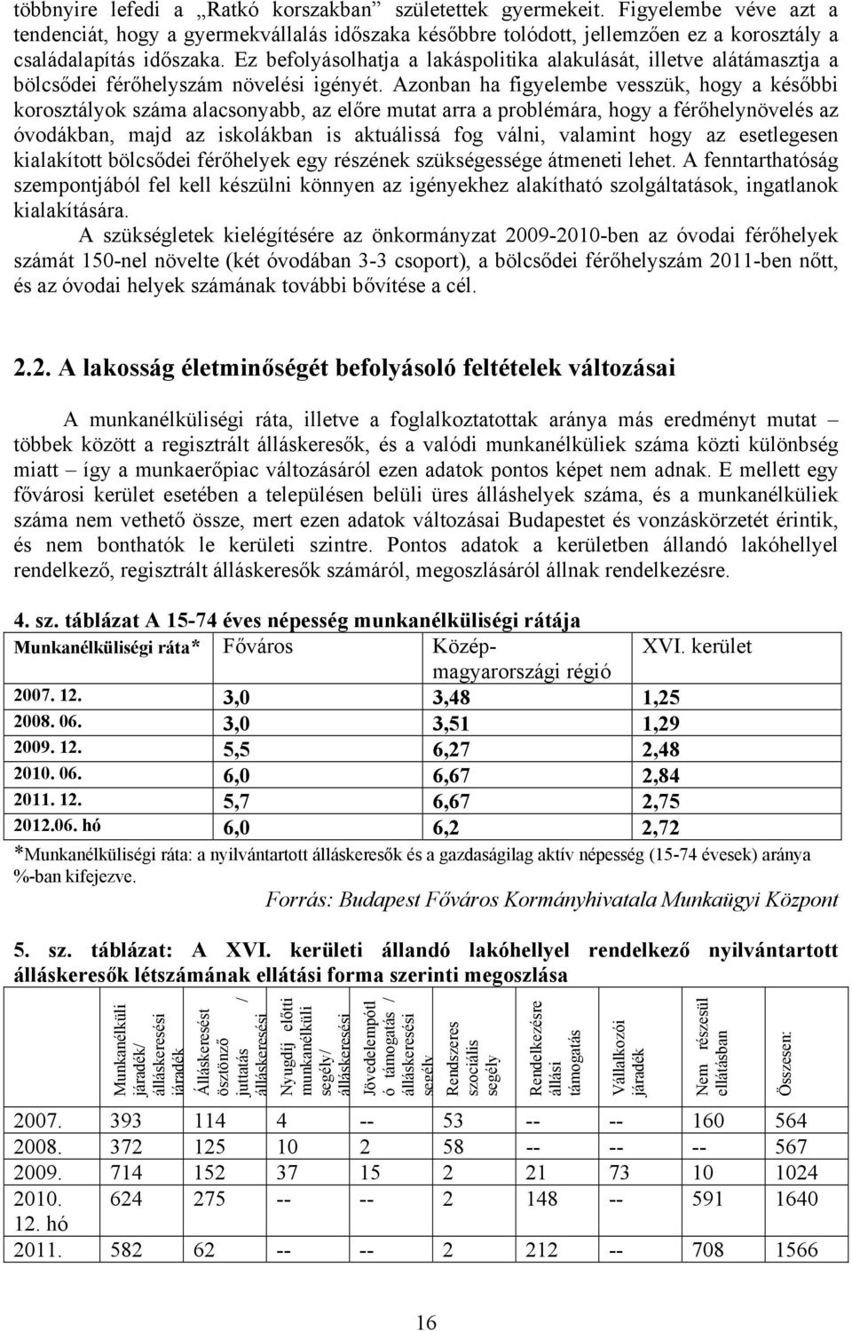 Azonban ha figyelembe vesszük, hogy a későbbi korosztályok száma alacsonyabb, az előre mutat arra a problémára, hogy a férőhelynövelés az óvodákban, majd az iskolákban is aktuálissá fog válni,