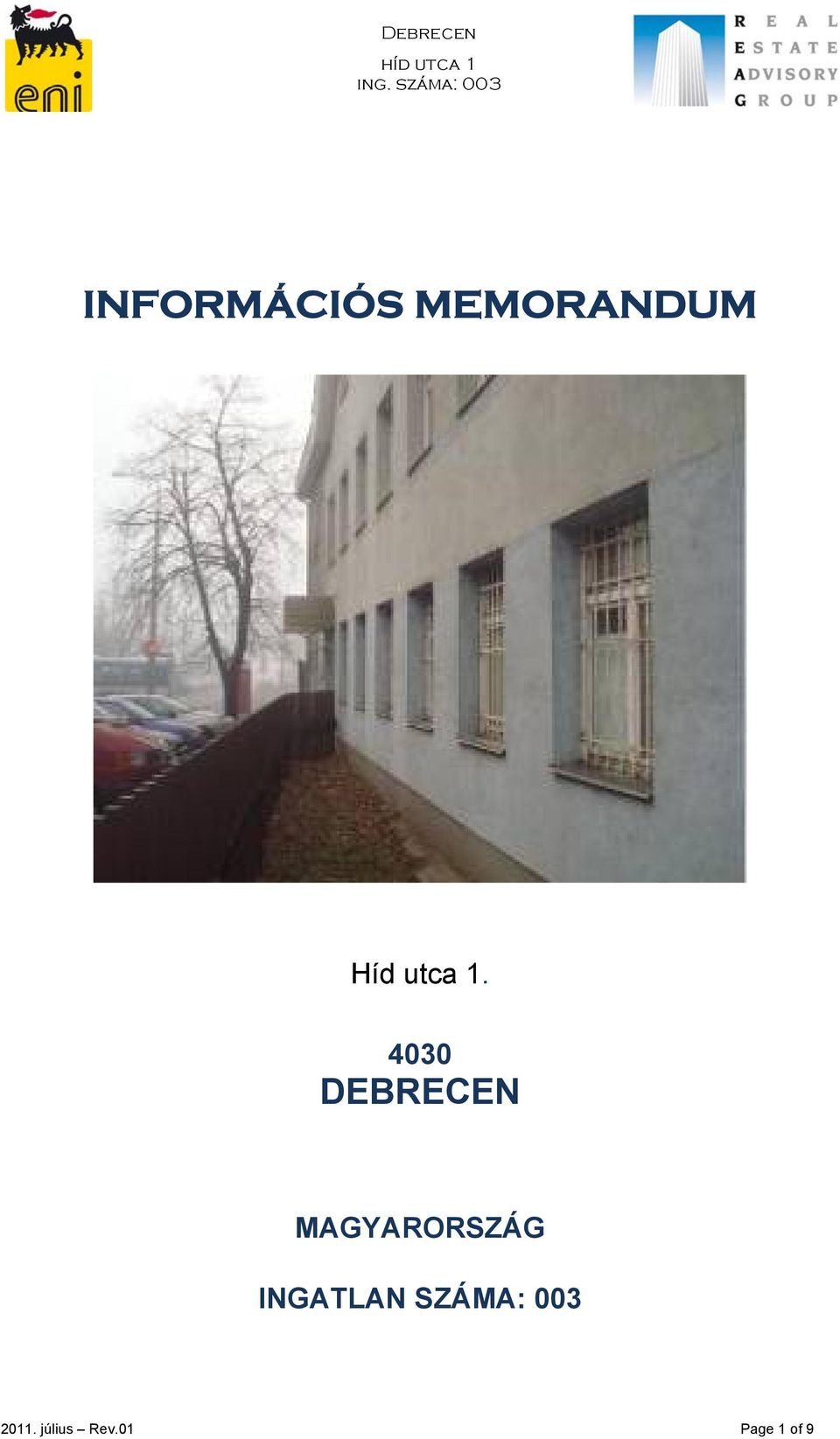 4030 DEBRECEN MAGYARORSZÁG