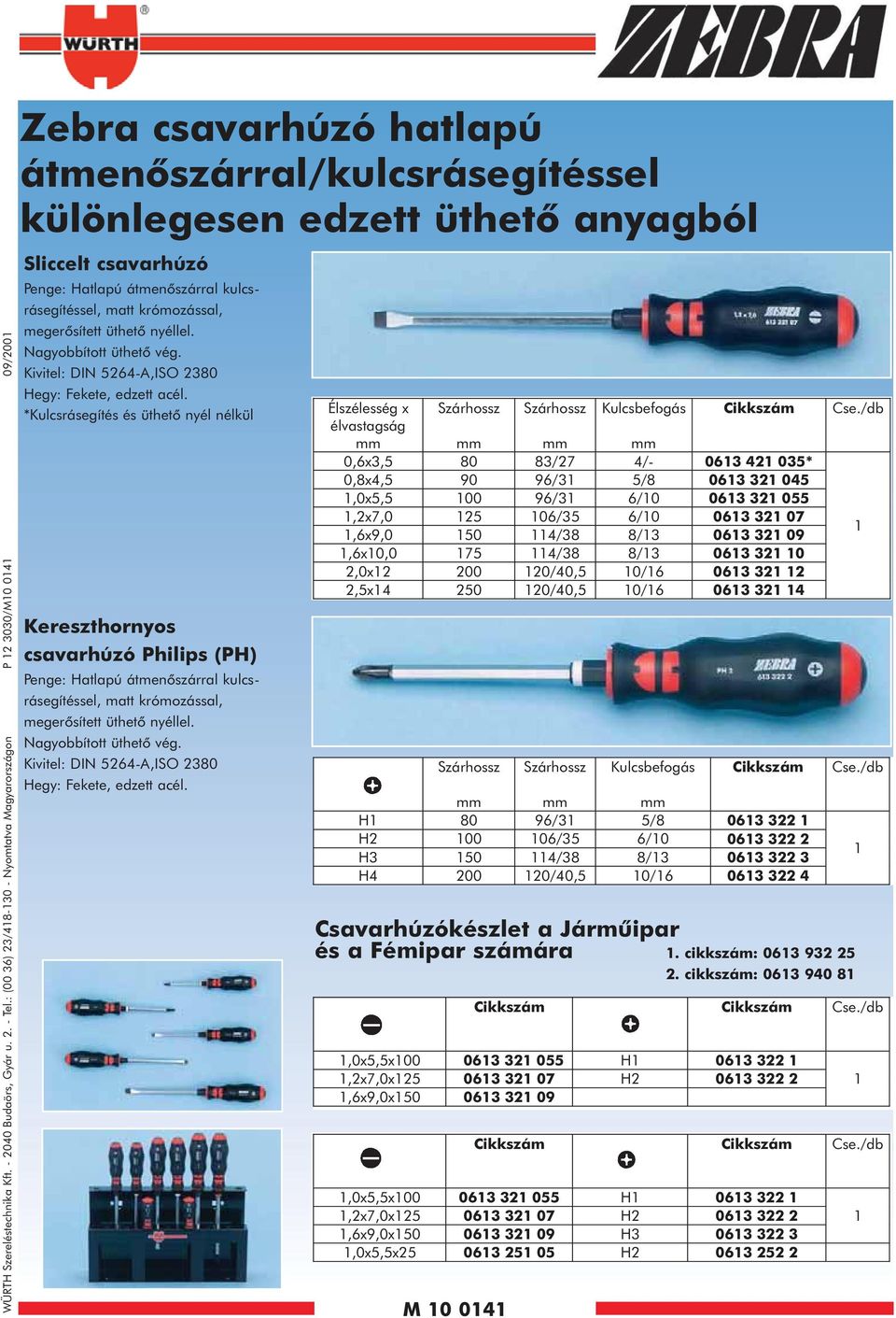 átmenõszárral kulcsrásegítéssel, matt krómozással, megerõsített üthetõ nyéllel. Nagyobbított üthetõ vég. Kivitel: DIN 5264-A,ISO 2380 Hegy: Fekete, edzett acél.