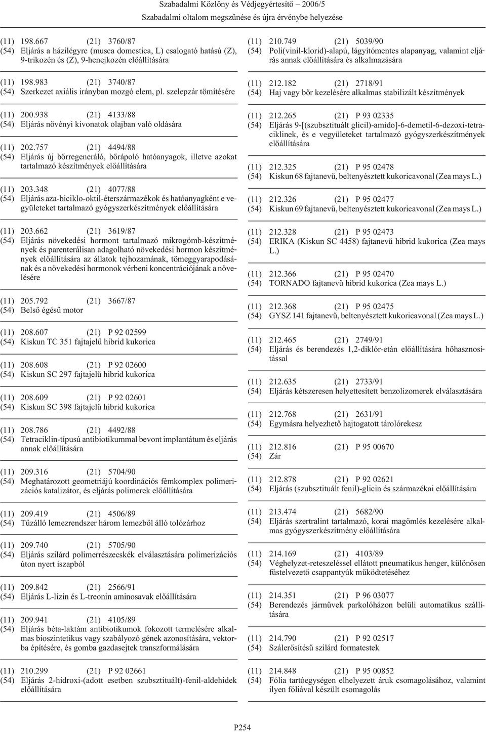757 (21) 4494/88 (54) Eljárás új bõrregeneráló, bõrápoló hatóanyagok, illetve azokat tartalmazó készítmények (11) 203.