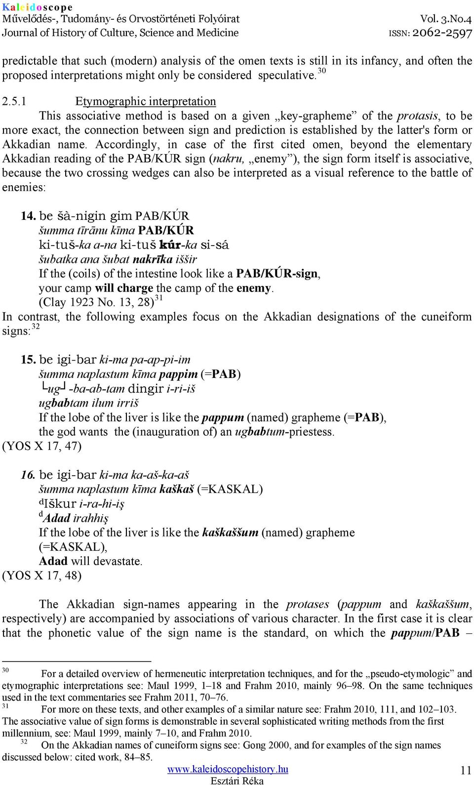 form or Akkadian name.