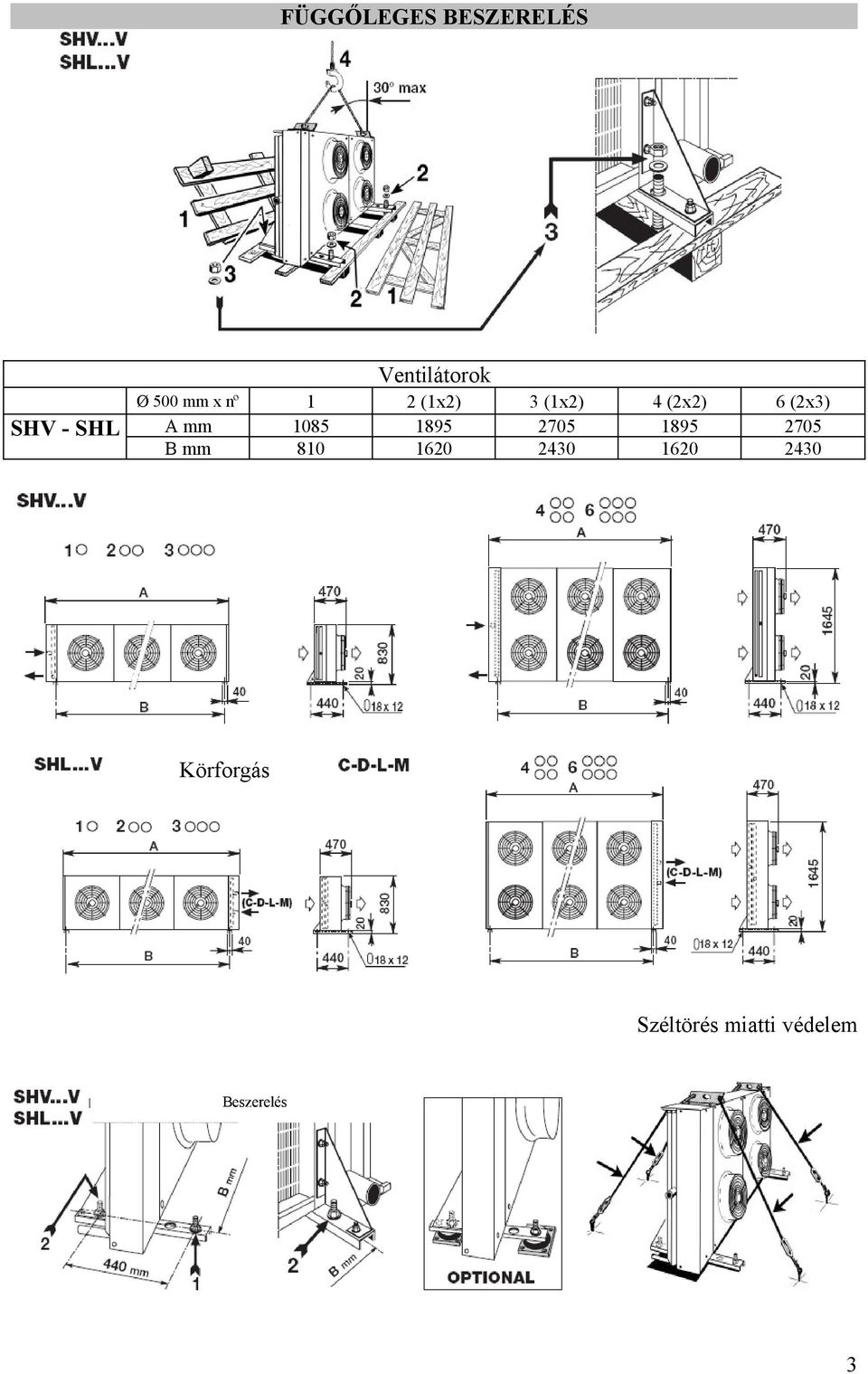 1085 1895 2705 1895 2705 B mm 810 1620 2430 1620