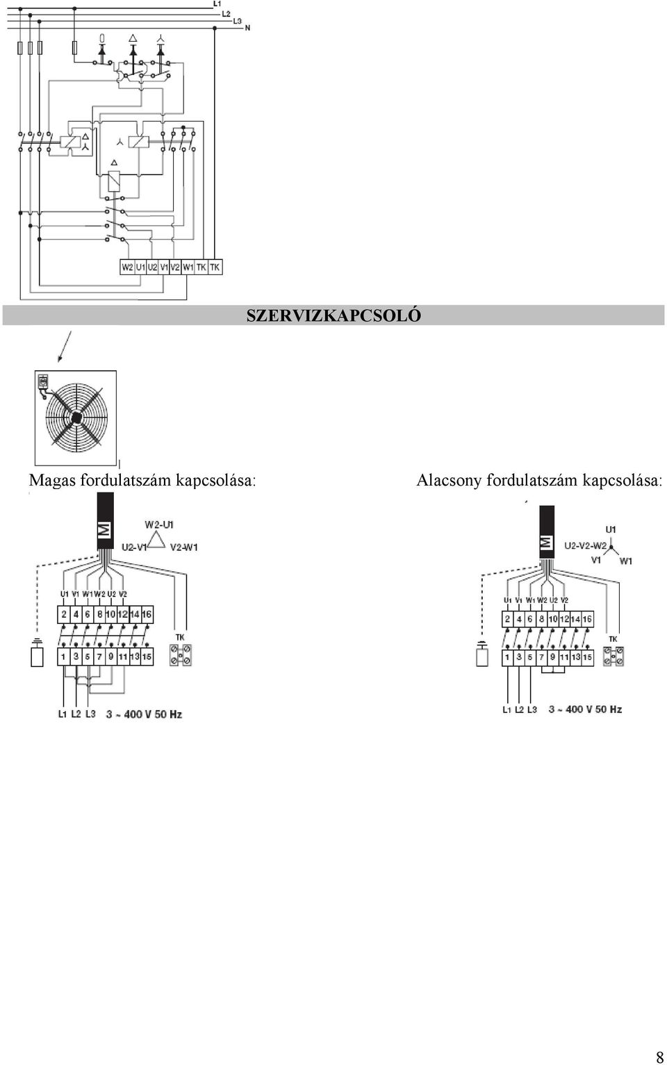 kapcsolása: Alacsony