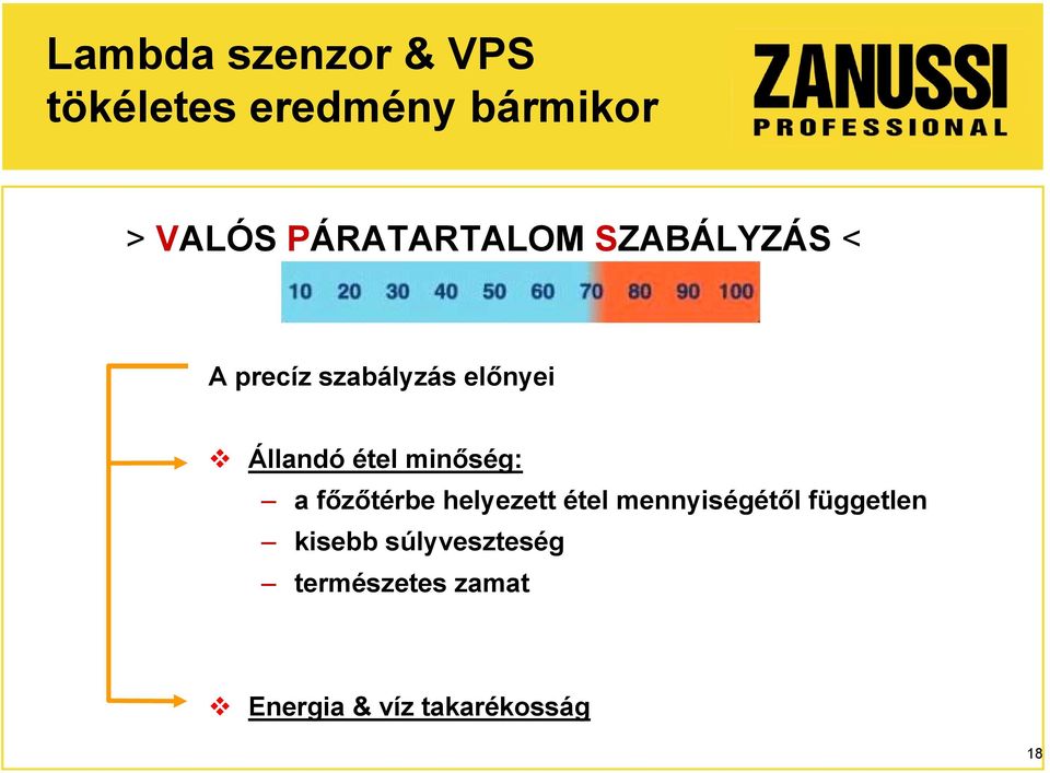 étel minőség: a főzőtérbe helyezett étel mennyiségétől