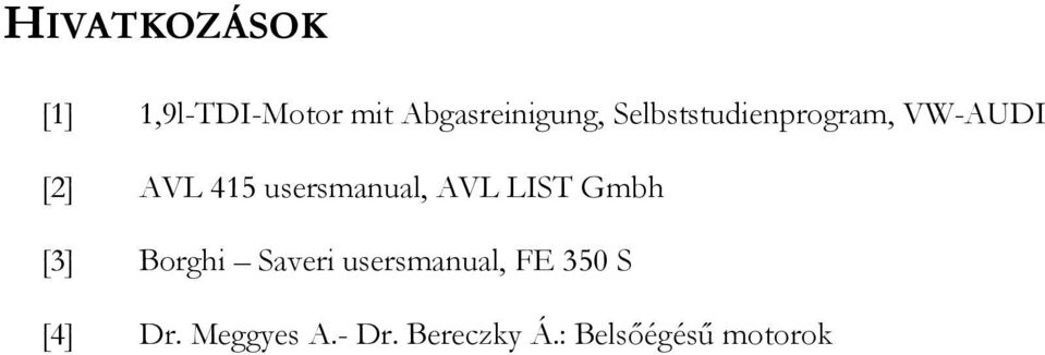 usersmanual, AVL LIST Gmbh [3] Borghi Saveri