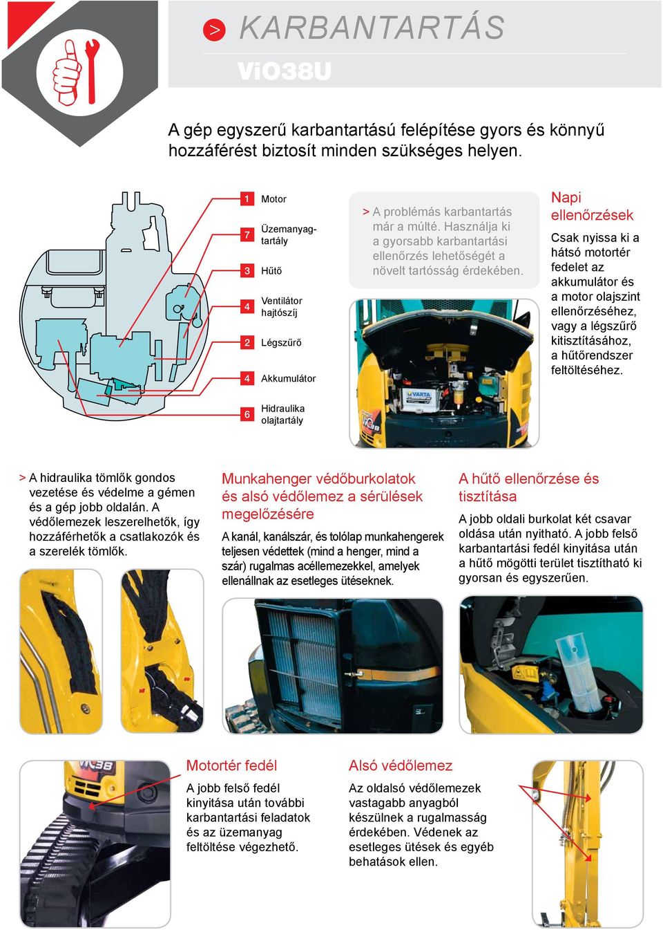 Használja ki a gyorsabb karbantartási ellenőrzés lehetőségét a növelt tartósság érdekében.