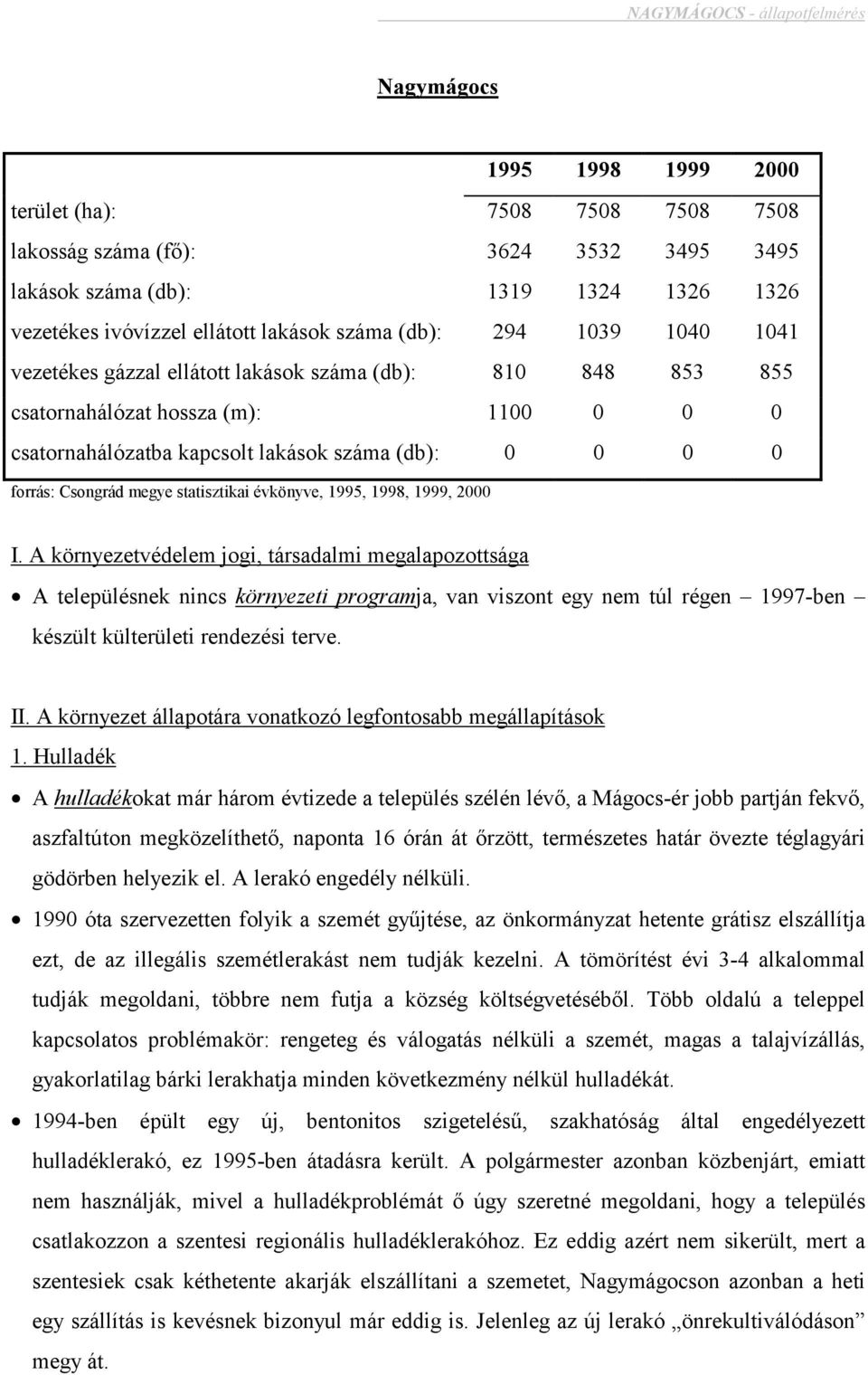 statisztikai évkönyve, 1995, 1998, 1999, 2000 I.