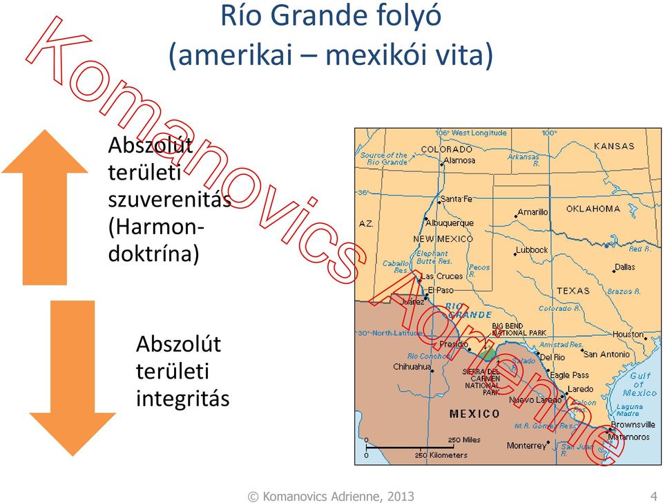 (Harmondoktrína) Abszolút területi