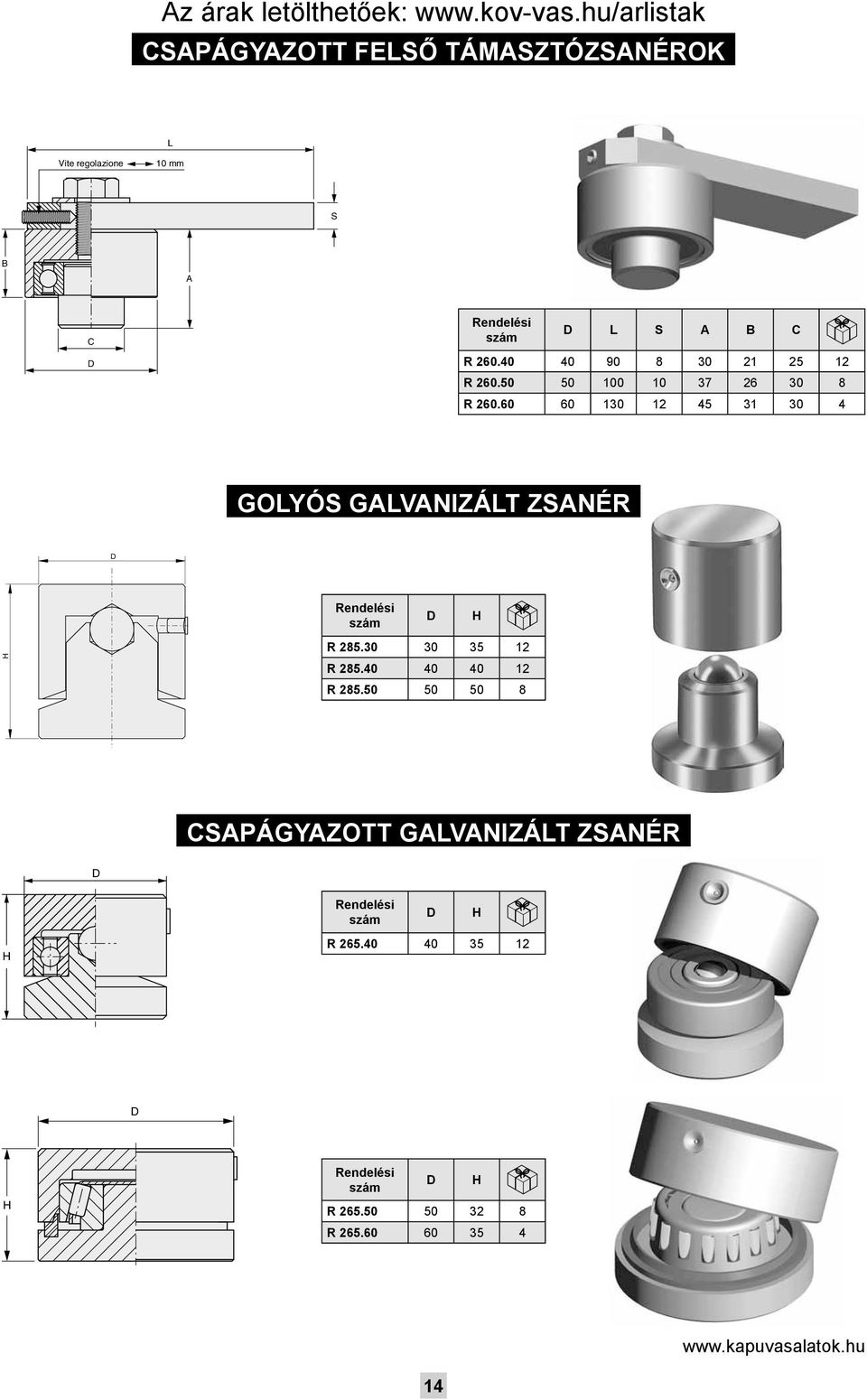 60 60 130 12 45 31 30 4 GOlyós galvanizált zsanér R 285.30 30 35 12 R 285.