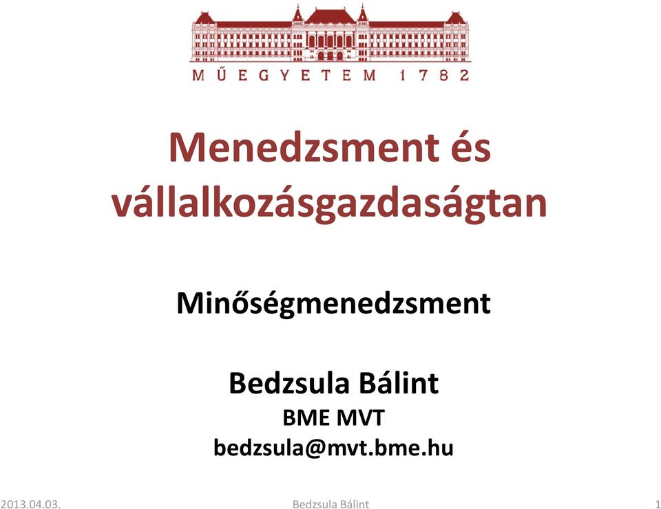 Minőségmenedzsment