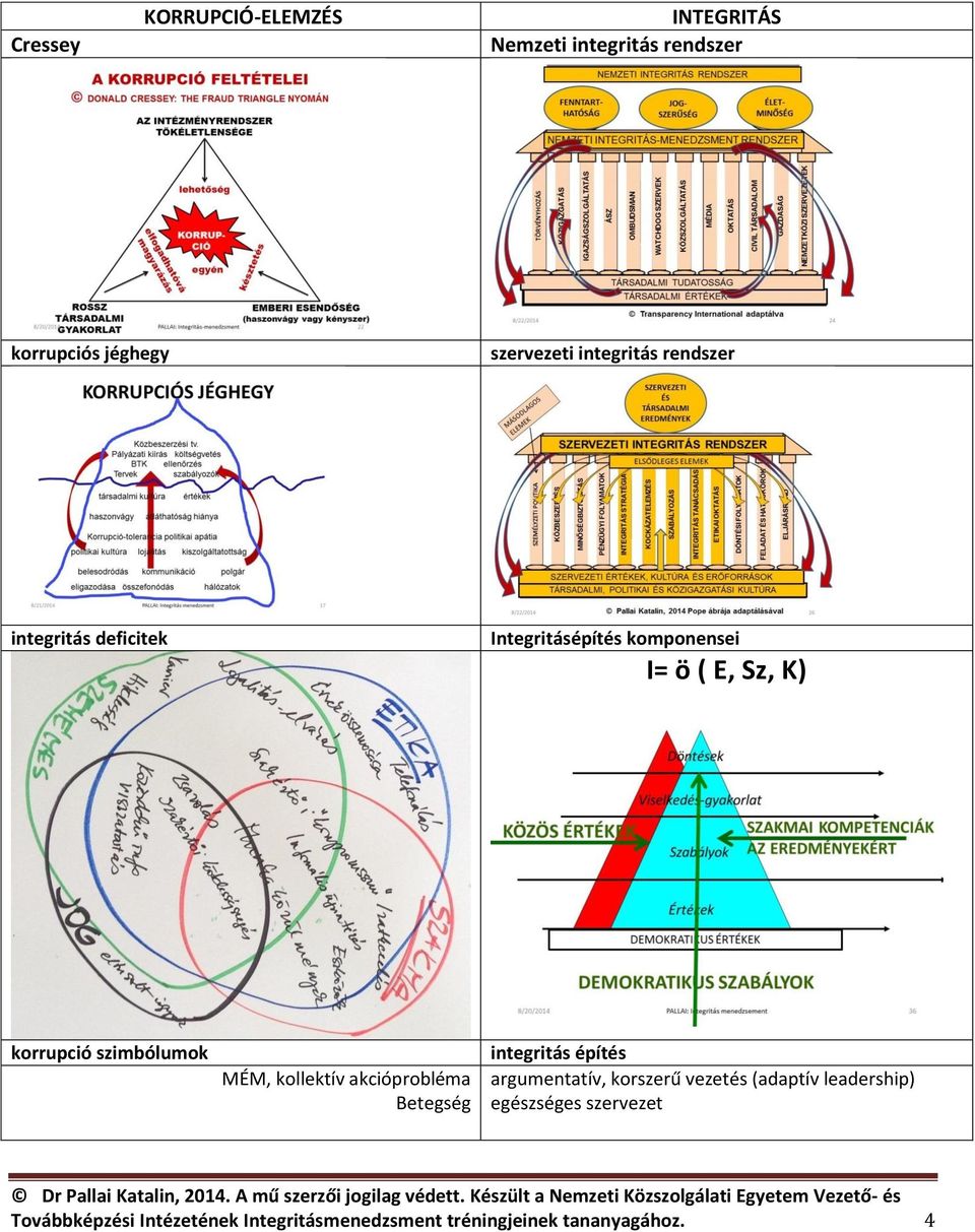 szimbólumok MÉM, kollektív akcióprobléma Betegség integritás építés argumentatív, korszerű vezetés